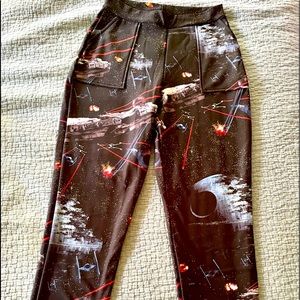 Blackmilk Death Star cuffed pants Small